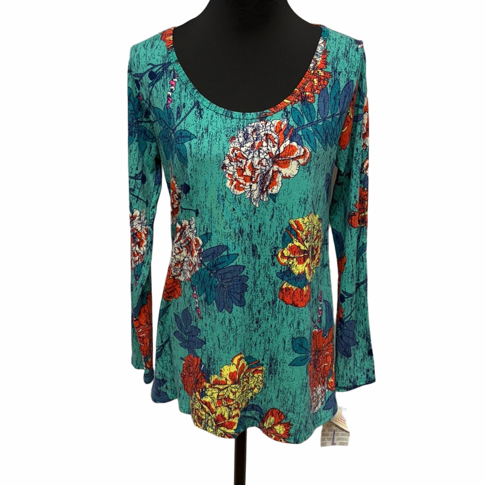 LuLaRoe Long Sleeve Floral Lynnae. Colorful Soft Comfy